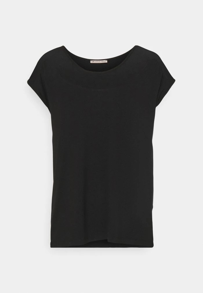 T-Shirt ANNA FIELD Anna Field Basic T-shirt Noir Femme | KKI-3841849